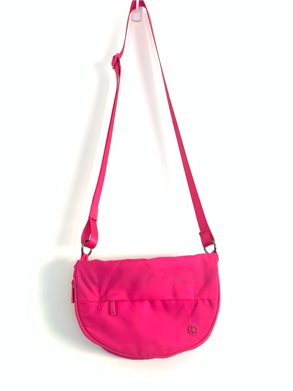 GAIAM Capri Hot Pink Nylon Crossbody Sling Bag